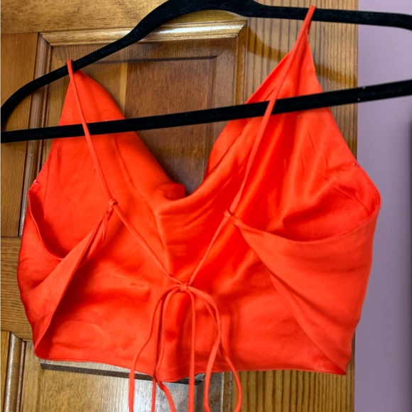 Zara Satin Effect Crop Top - Picture 5 of 6